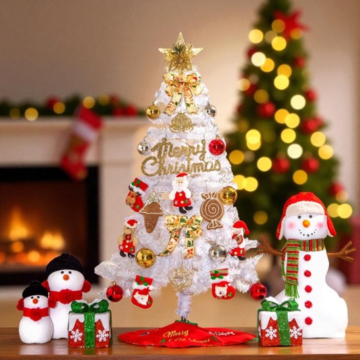 도토로120cm 산타선물 화이트트리 풀세트