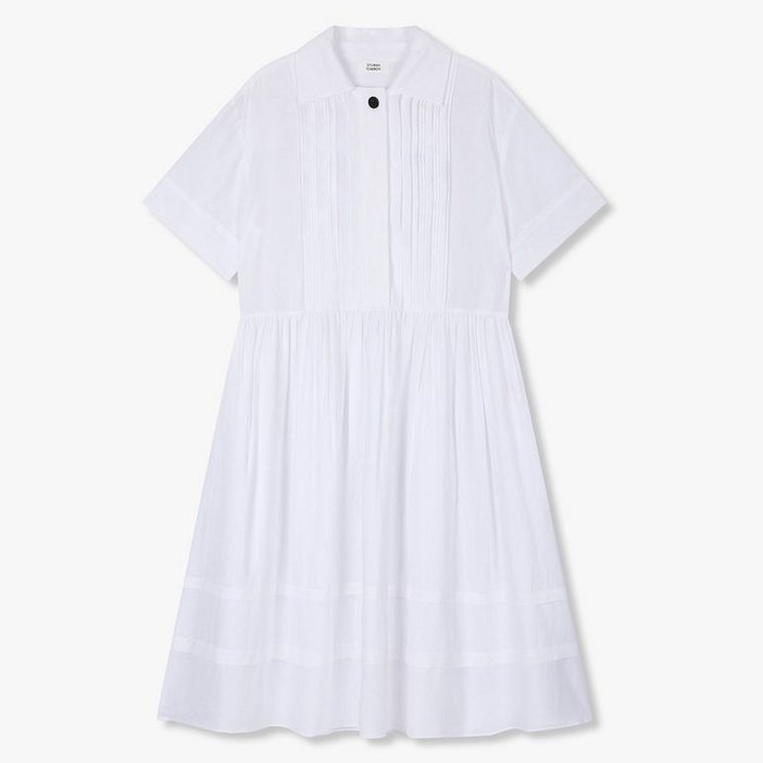 백화점 정품 스튜디오 톰보이 원피스 핀턱셔츠형 셔링 9105341120