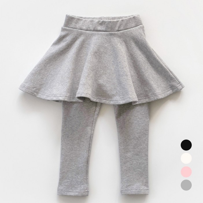 국내생산 여아 데일리 치마레깅스 치마바지 레깅스 치랭이 무지 유아동 주니어