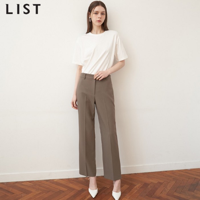 리스트 프리미엄소재 데일리 스트레이트 팬츠