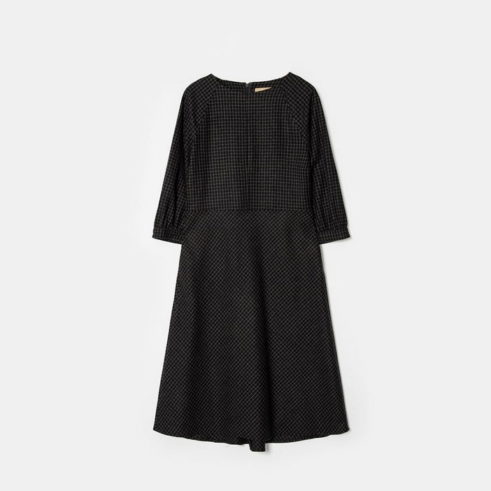 BEANPOLE 빈폴 레이디스 애쉬 세미 보트넥 체크 원피스 BF0X71U054 BEANPOLE 빈폴 레이디스 애쉬 세미 보트넥 체크 원피스 BF0X71U054