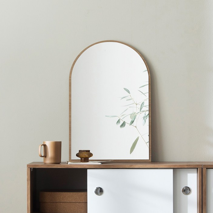 파로마 헤즐넛 아치형 탁상거울400 무료배송, 메이플400무료배송