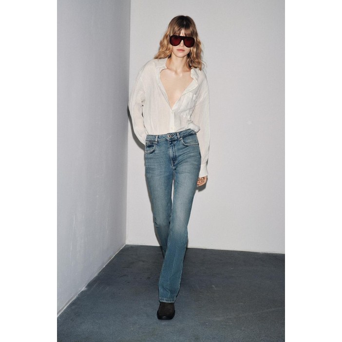 국내배송자라 ZARA JEANS 청바지 ZW COLLECTION BOOTCUT 미드라이즈  블루901471