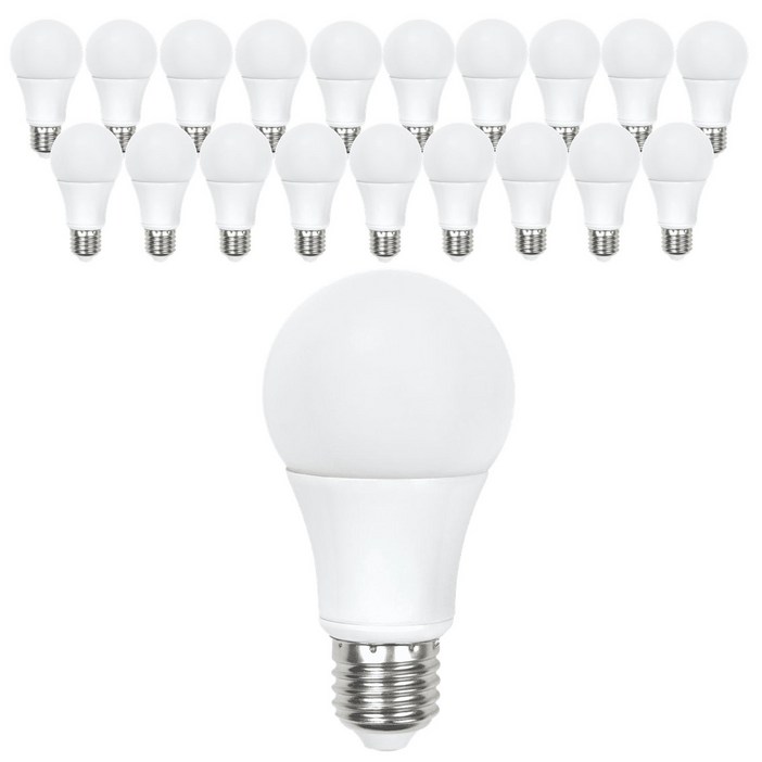 금호전기 LED 번개표 20W 전구 e26, 20개, 주광색