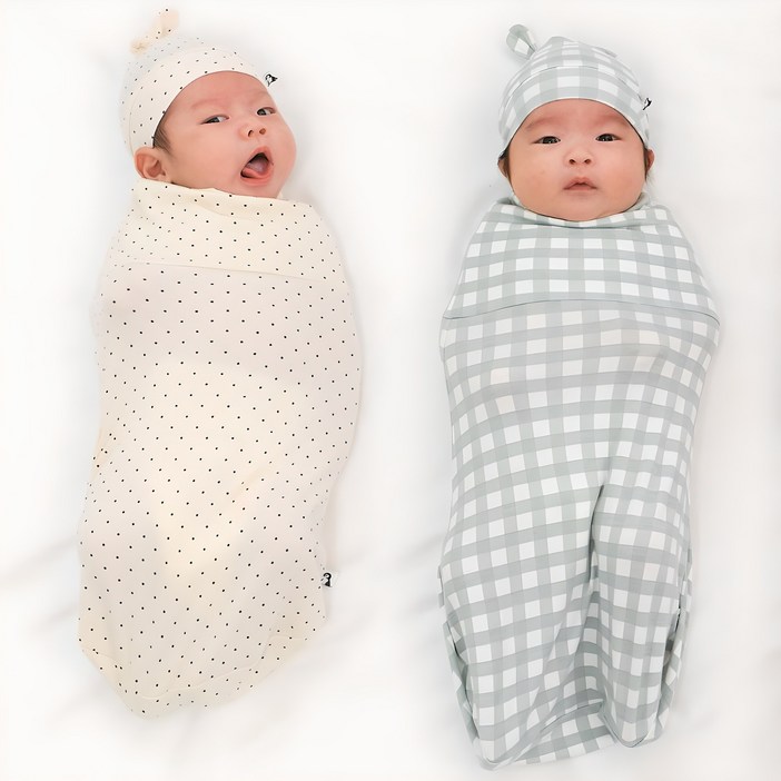 코니 밤부 스와들 파우치 신생아 속싸개 2종 B세트