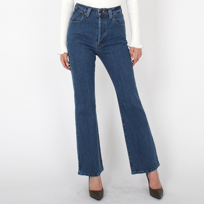 리바이스 여성 청바지 레드 립케이지 부츠컷 중청 A26800000