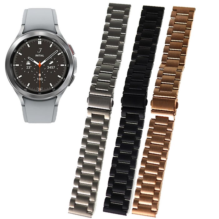 갤럭시워치4클래식46mm 스틸 원터치 메탈스트랩 호환