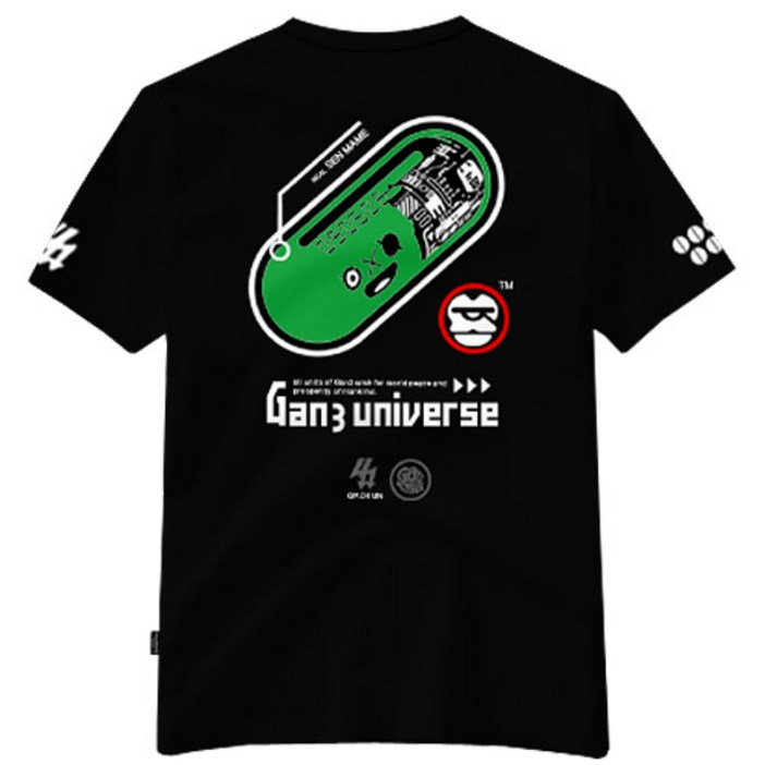 간쓰리 센마메 국내생산 디자이너 반팔티