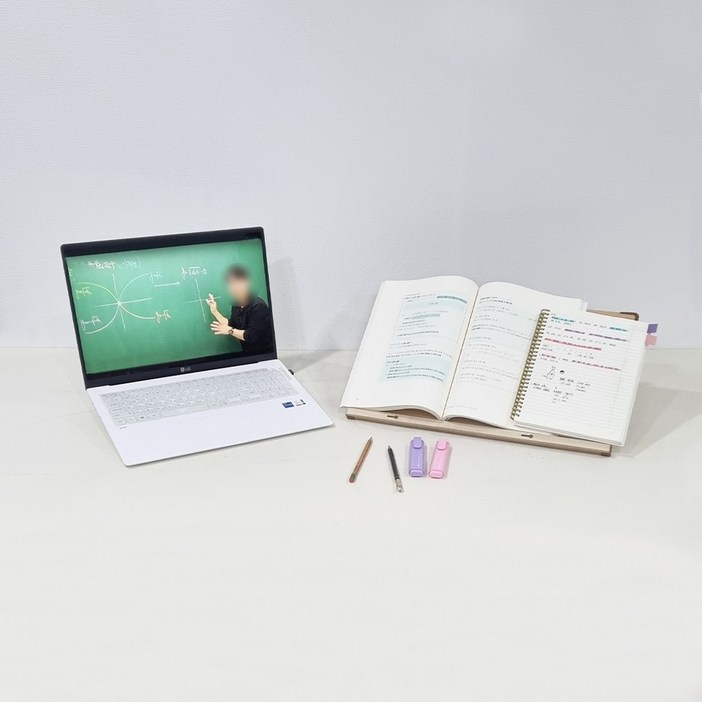 위즈독서대 와이든 독서대 47M1 필기겸용 각도조절 1단독서대 책거치대, 화이트