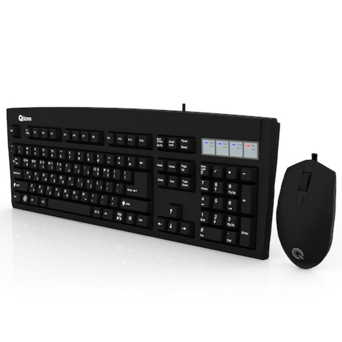 QSENN KM3500 Plus 유선 키보드 마우스 세트