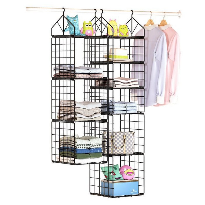 옷장 수납 선반 레이어드 파티션 옷장 파티션 걸이 선반