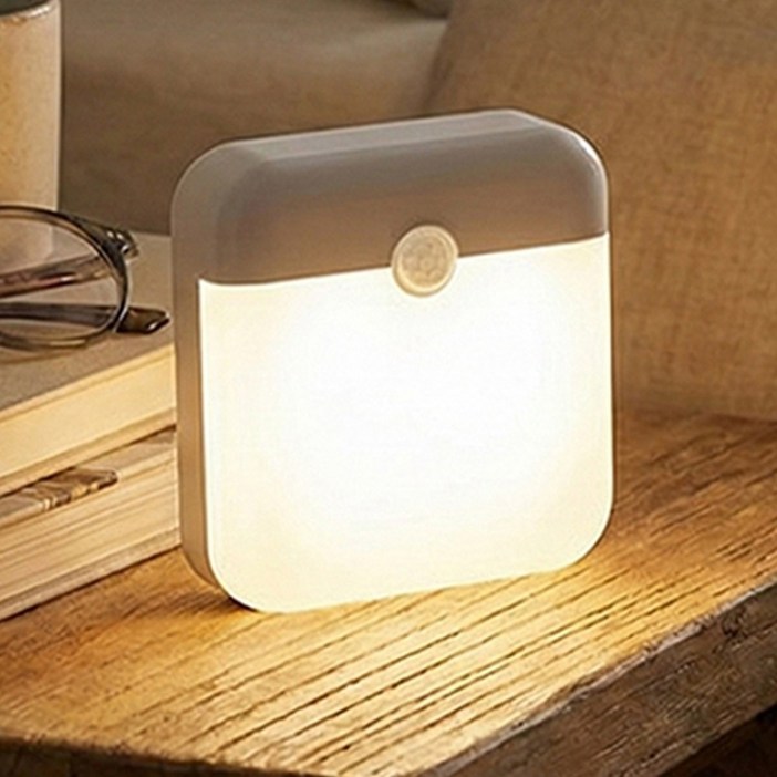 픽커리 자석 부착 C타입 충전식 무선 동작감지 led 센서등