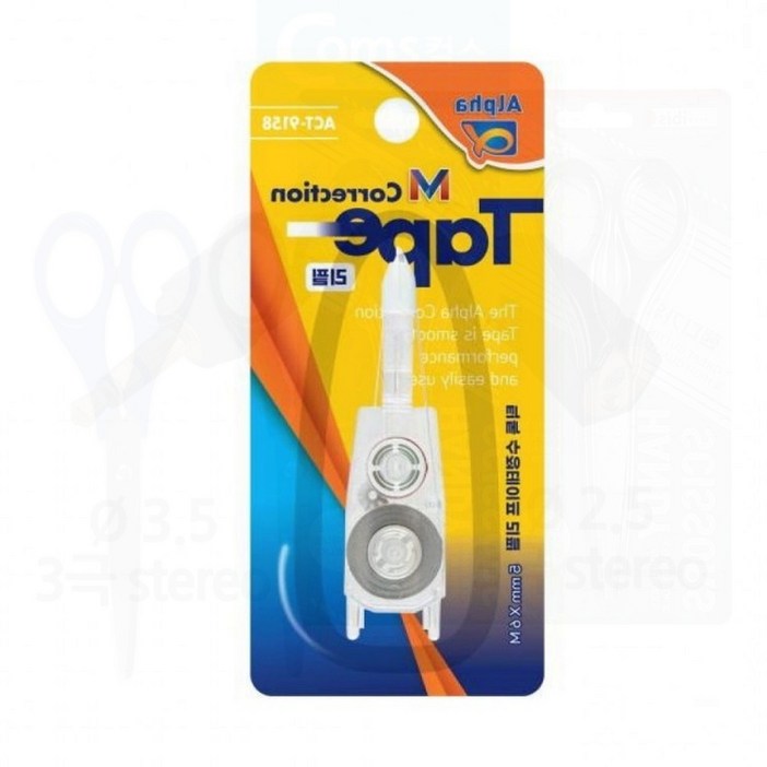 알파 수정테이프 리필 틱톡 5mmx6M 펜타입 교체용 화이트, 1개, 상세페이지 참조