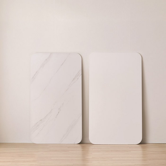 스칸디아 손쉬운 교체 화이트 포세린 12T 통세라믹 식탁 테이블 상판 교체용 1400 1600 1800