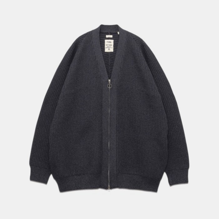 나나미카  NANAMICA 5G Zip Cardigan Dark Navy