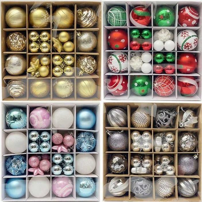 크리스마스트리 장식 소품 10cm 대형 볼 오너먼트 12pcs