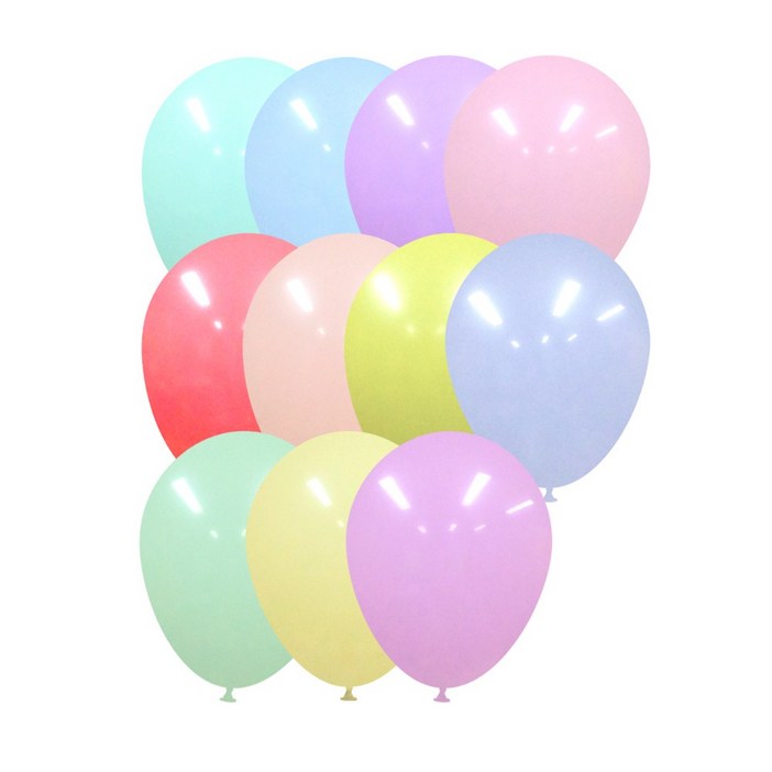 별이네파티 30cm 마카롱 라운드 풍선50입 파스텔 풍선 생일 파티 이벤트 풍선놀이, 1개, 혼합