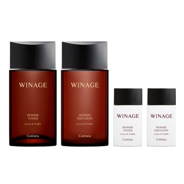 [4종]코리아나 위네이지 옴므 2종기획+쇼핑백, 1세트