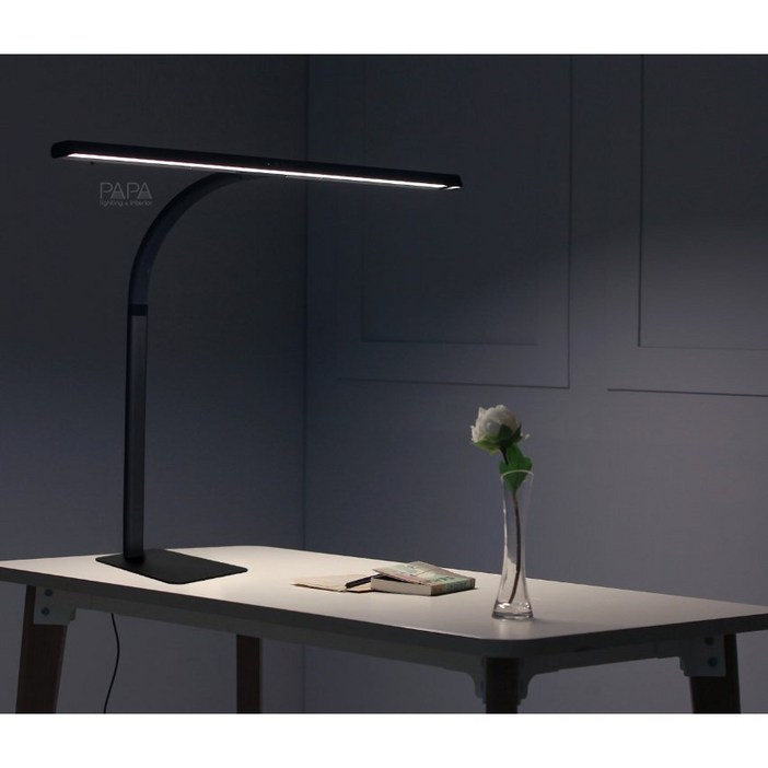 파파 LED 와이드스탠드 800B 책상 책상용 사무용 사무실 독서 공부 조명 스탠드, 화이트 800B스탠드형