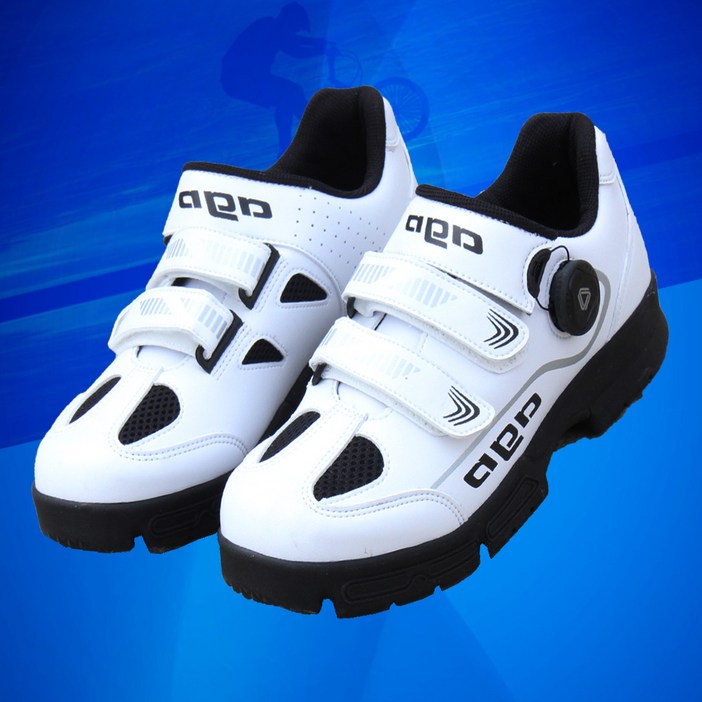 분홍슈즈 커플 아고 다이얼 평페달 자전거신발 산악 로드