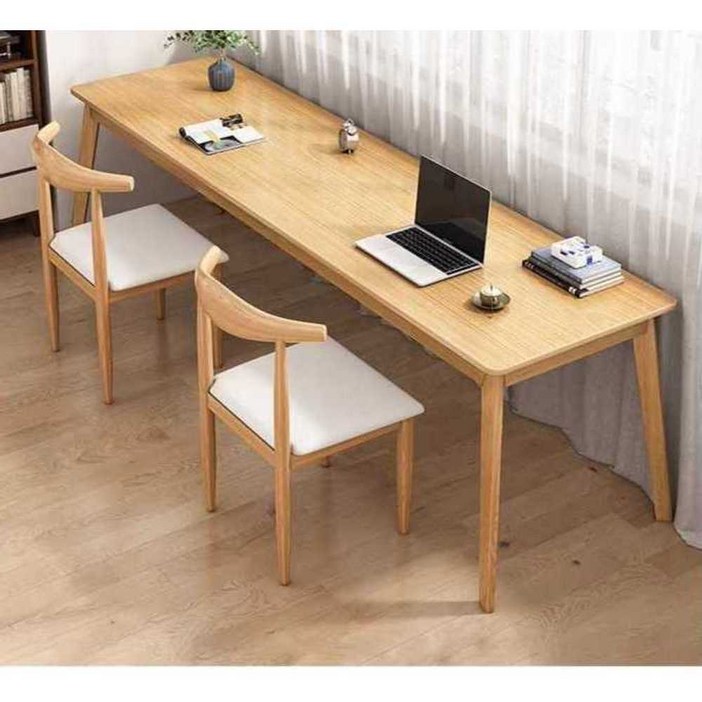 원목 좁고긴테이블 창가테이블 단 창가 폭좁은테이블 책상 긴