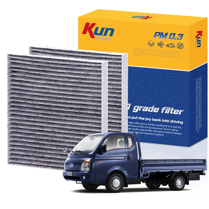 11 쿤필터 PM0.3 초미세먼지 활성탄 자동차 항균 에어컨필터 현대
