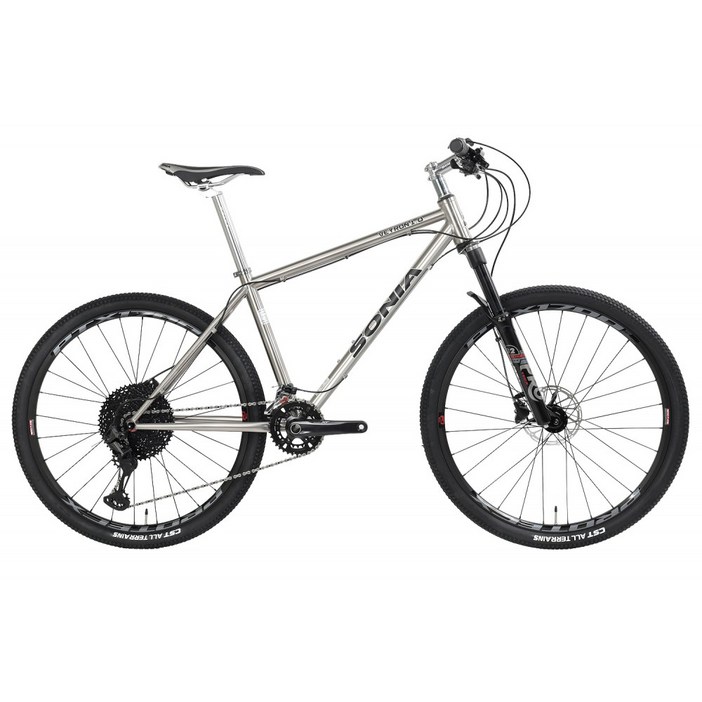소니아 베이론1.0 시마노XT 티타늄 MTB 자전거, 1개, 170cm, 17인치