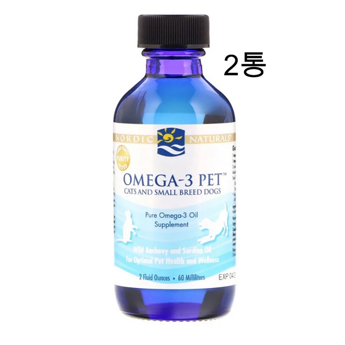 노르딕내추럴스 고양이 오메가3 강아지 60mlx2통