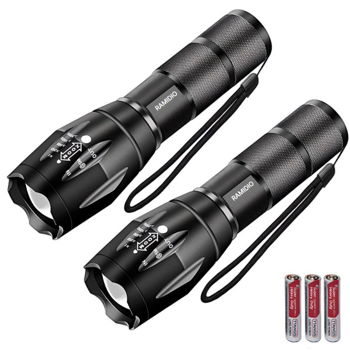 라미디오 초강력 손전등 휴대용 led 11, 2개