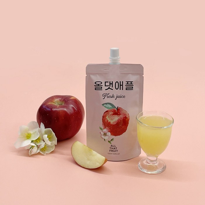 1+1 올댓애플 청송 사과즙 유통기한 임박 상품 한정수량, 60개, 120mg
