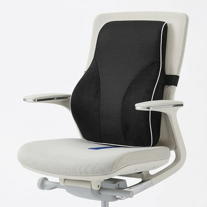 라이프엔라이크 의자 등받이 쿠션 허리받침대 메모리폼 허리쿠션 사무실 의자 허리 지지 쿠션