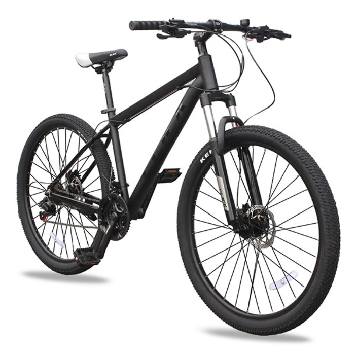 클릭 토브 27.5D 27.5인치 시마노21단 유압디스크 MTB 자전거 완조립, 유광블랙/완조립