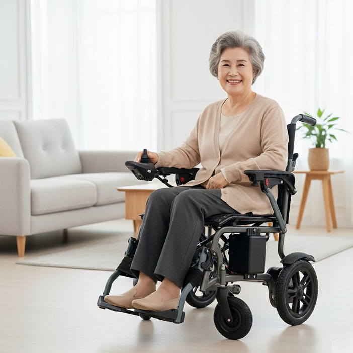 X1 전동 접이식 휴대용 초 경량 스쿠터 전기 휠 사륜 삼륜 바이크 체어 형 일반 노인 자전거 대용 카트대여 렌탈 아님, 1개, LHX1