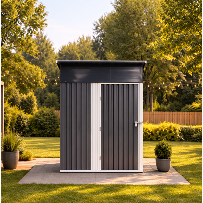 오드 조립식창고 스틸창고 3X5 농막 야외 미니 소형 이동식 간이 창고 172x114x187cm, 3×5