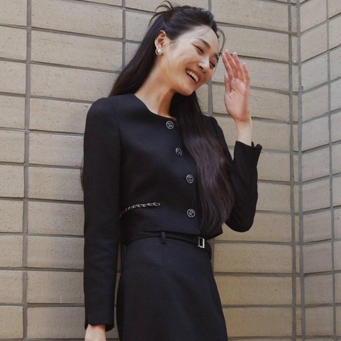 [백화점] 잇미샤 [25 F/W] 메탈 체인 장식 크롭 자켓 ITP8ZJK440 242003