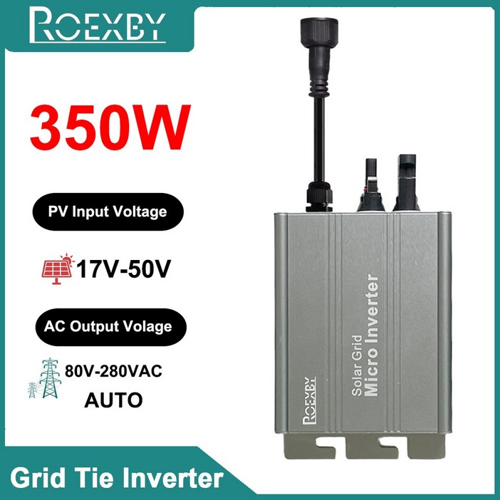 태양광 그리드 타이 인버터 MPPT 300W 350W 500W 600W 700W PV 모듈러 스마트 마이크로 시스템 DC to AC 출력 120V230V 전력 주거