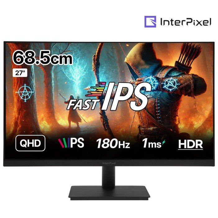 인터픽셀 IPQ2746 QHD FAST IPS 180Hz 플리커프리 게이밍 모니터, 68.5cm, IPQ2746무결점