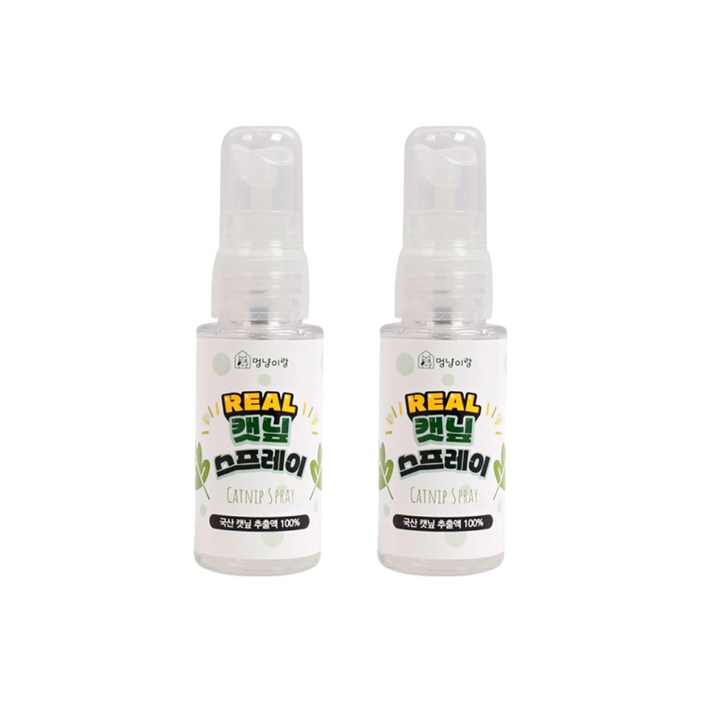 만물상아저씨 멍냥이랑 고양이 리얼 스프레이 2개, 2개, 30ml, 캣닢