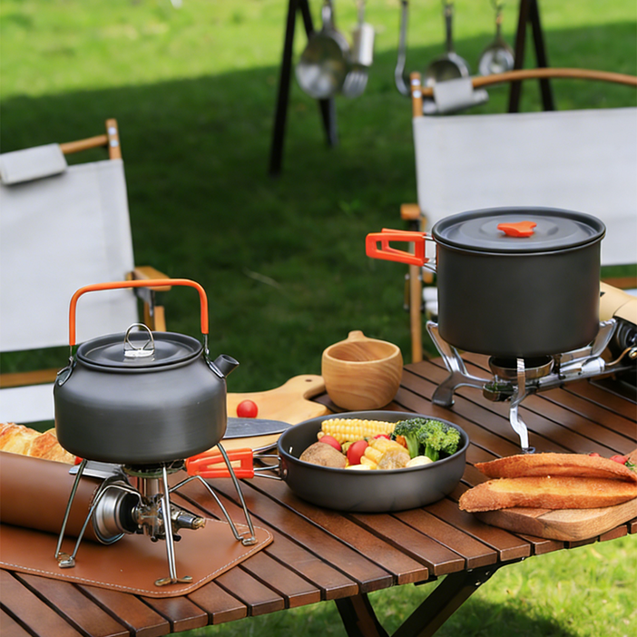 R Succeed I 캠핑 코펠 세트 23인용, 1세트, 블랙