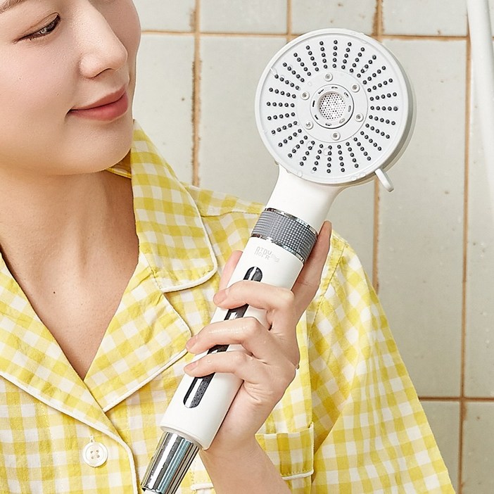 아토퓨어 필터 샤워기헤드 아기 수압상승 저자극 온오프 마이크로버블 모찌