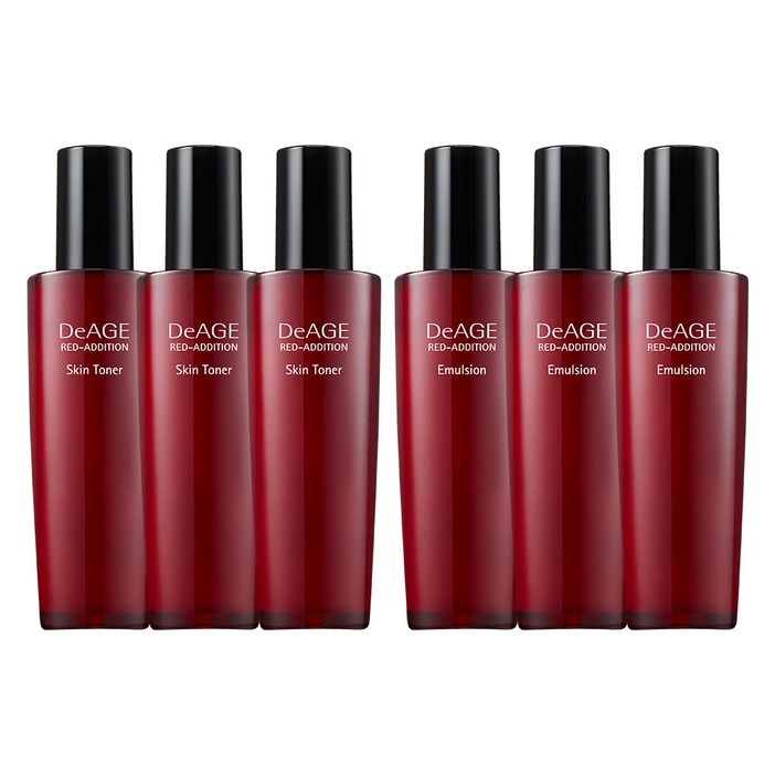 참존 디에이지 레드 에디션 33 기초 듀오세트 스킨 로션 120ml 단품 총 6개, 1세트