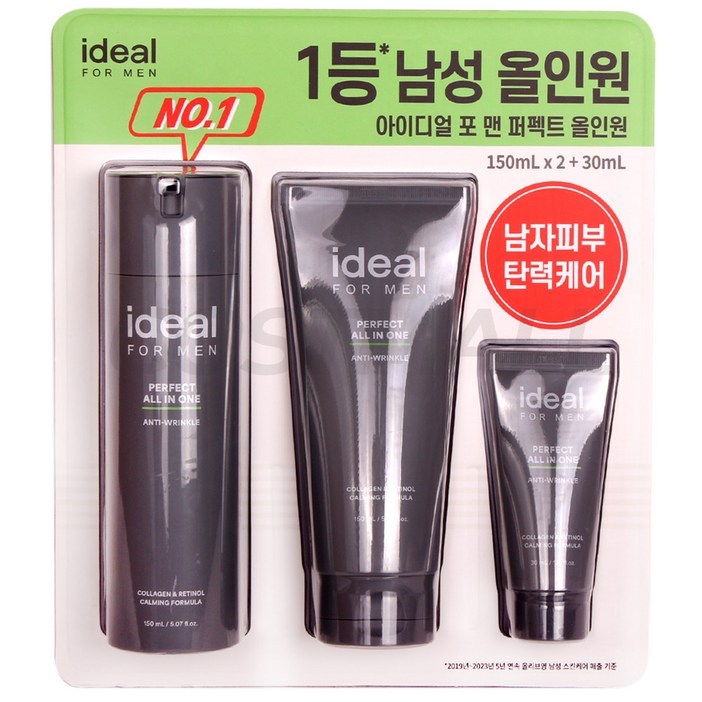 아이디얼 포맨 올인원 퍼펙트 밀크 150ml x 2개  30ml 코스트코, 1개, 330ml