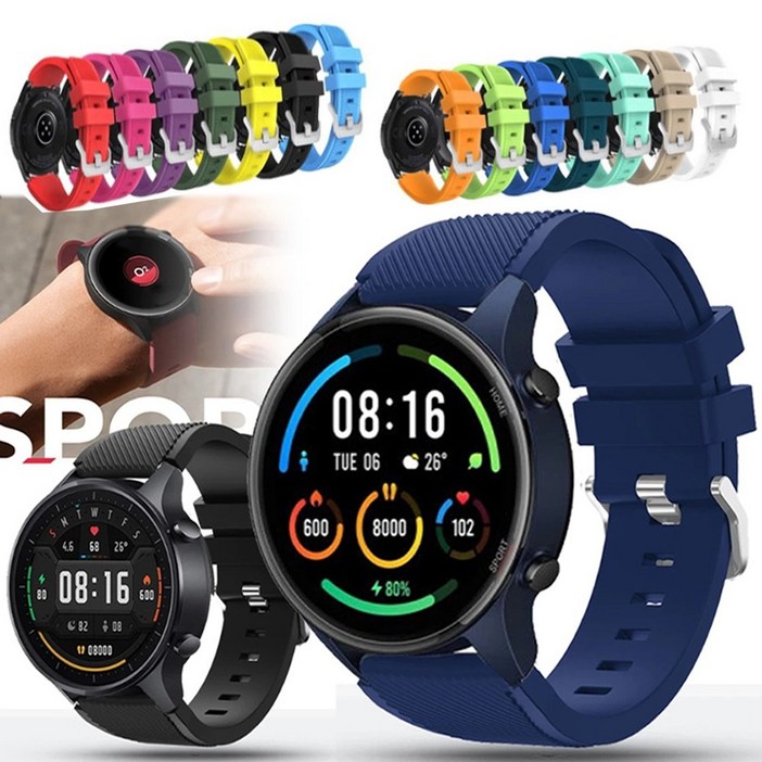 SMR850R855R840R845 갤럭시워치3 41 45MM 패턴 실리콘 우레탄 시계줄 스트랩 밴드, 네이비