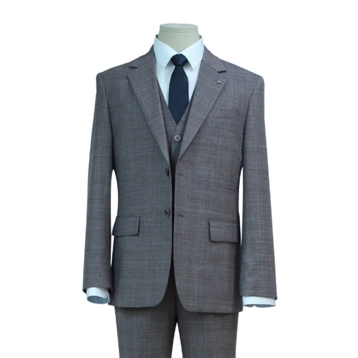 사계절 울 체크 브라운 정장세트 TSU315066