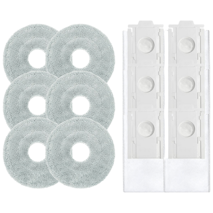 퓨어퍼스트 삼성 비스포크 ai 스팀 로봇청소기 먼지봉투 걸레 6+6 호환, 1개