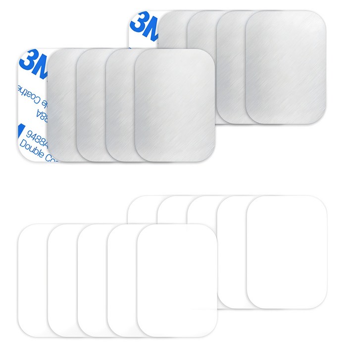 올리보 핸드폰 마그네틱 자석 거치대용 스틸 플레이트 0.4mm 사각 10p 보호필름 10p