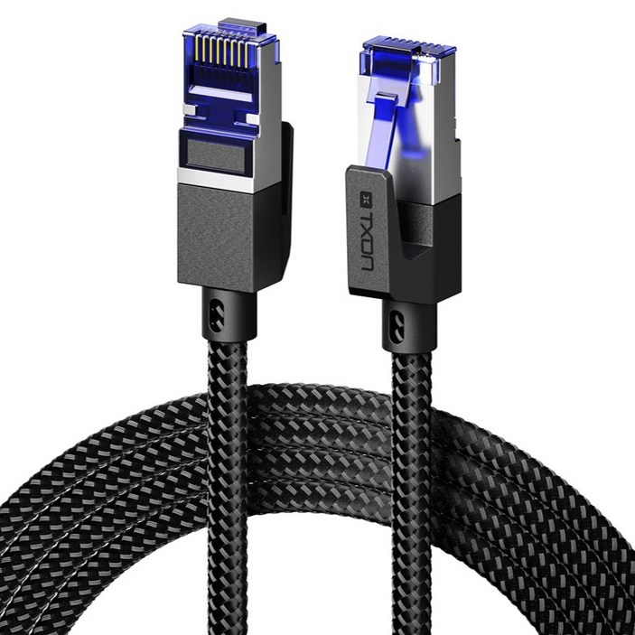 티엑스온 SFTP CAT.7 10Gbps 초고속 인터넷 기가 랜선 랜케이블, 혼합색상, 1개, 1m