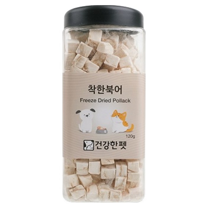 건강한펫 반려동물 동결건조간식 착한북어
