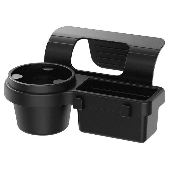 808 차량용 다용도 수납 트레이 휴대폰 거치대 컵홀더, 1개, 블랙