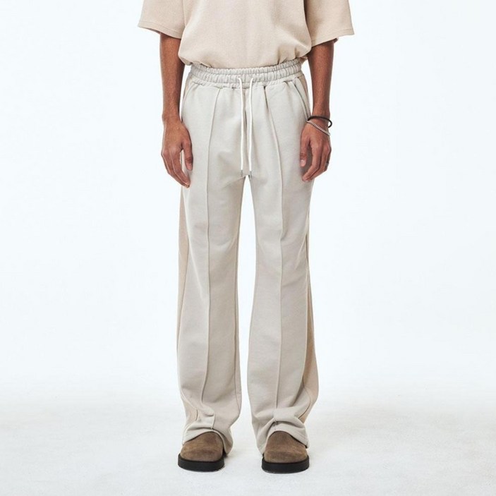 WGB 남성용 로드사이드 헤비웨이트 스웨트 핀 턱 트랙 팬츠